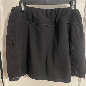Athleta Black Activewear Skort with Inner Shorts